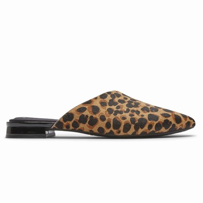 Rockport Total Motion Zuly Asymmetrical Mule Mokassins Damen Leopard MSC-732689